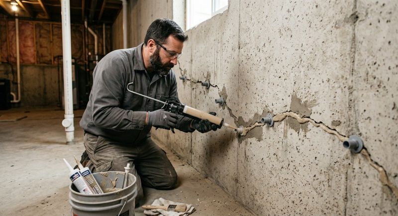 Basement Crack Repair in Walterboro, SC
