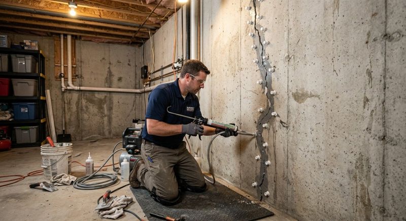Basement Crack Repair in Walterboro, SC