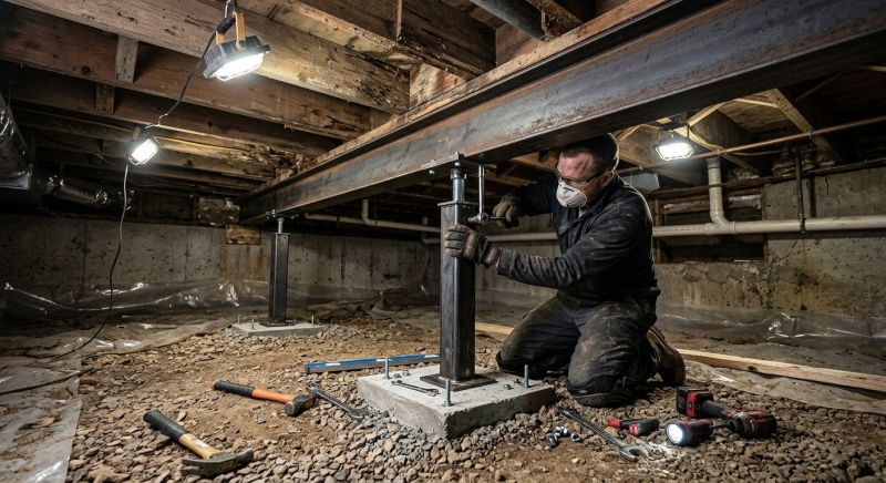 Crawlspace Structural Repair in Walterboro, SC